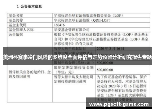 美洲杯赛事冷门风险的多维度全面评估与走势预警分析研究报告专题 美洲杯赛事冷门风险的多维度全面评估与走势预警分析研究报告专题