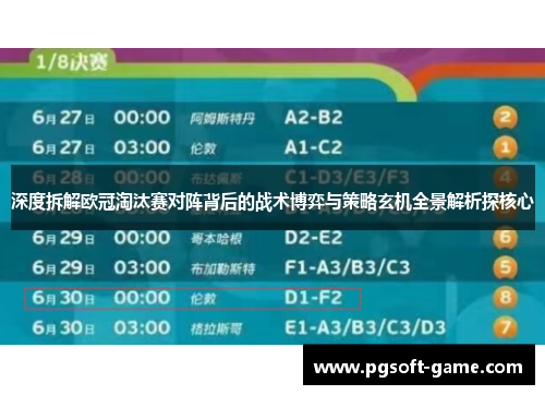 深度拆解欧冠淘汰赛对阵背后的战术博弈与策略玄机全景解析探核心 深度拆解欧冠淘汰赛对阵背后的战术博弈与策略玄机全景解析探核心